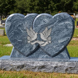 The "Together Forever" Granite Companion Headstone