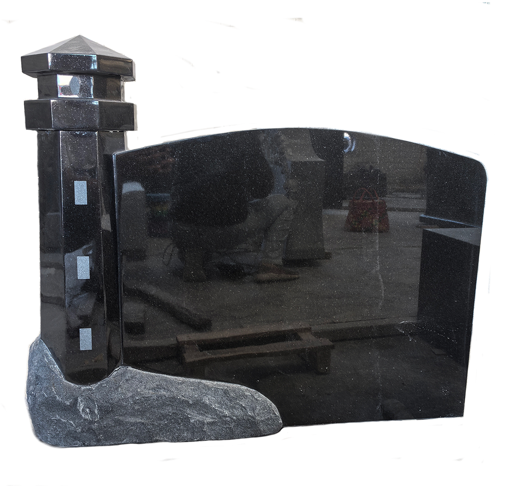 Lighthouse Shoulder Upright Granite Monument